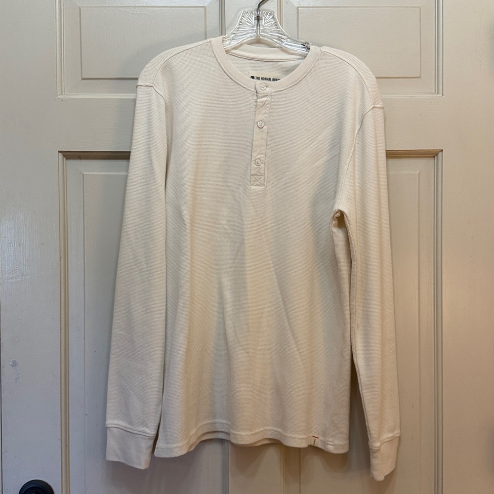 The Normal Brand Off-White Henley Shirt